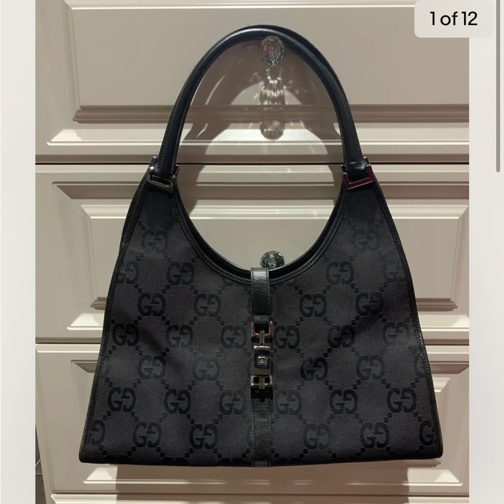 Gucci canvas GG black. Authentic!!